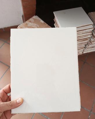 Piastrelle rivestimento bianche 25x20 da recupero