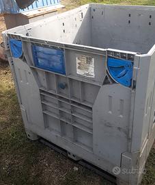 Cassa pallet in plastica pareti abbattibili