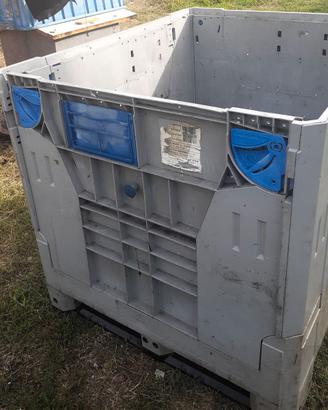 Cassa pallet in plastica pareti abbattibili