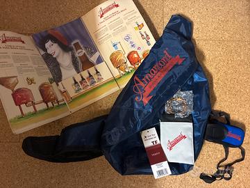 Zaino monospalla birra Amarcord con gadget