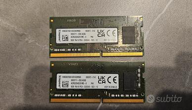 Memoria ram Kingston DDR4 2x8GB 3200MHz