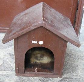 CUCCIA PICCOLA per CANE o GATTO in legno artigian.