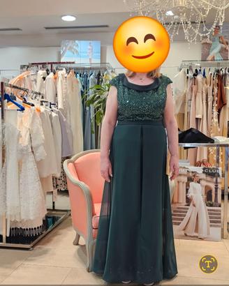 Tuta Elegante da Cerimonia con Paillettes  e stola