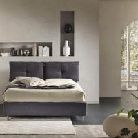 LETTO MATRIMONIALE CONTENITORE IMBOTTITO 160X190 