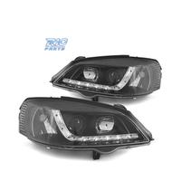 FARI OPEL ASTRA G 94-97 LUCE DIURNA A LED FONDO NE