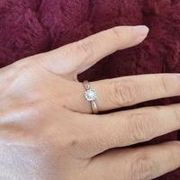 Anello solitario  013/18k