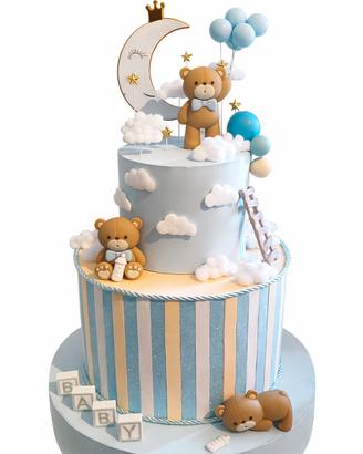 Torta scenografica orsetti bimbo