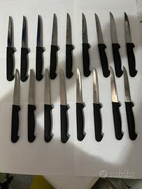 Set coltelli acciaio inox 17 pz nuovi