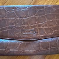 Borsa in pelle marrone a busta I Santi