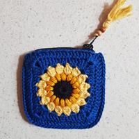 Mini portamonete girasole.