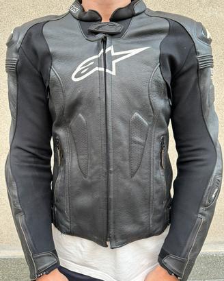 Giubbotto moto Alpinestar pelle