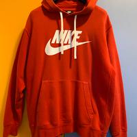 Felpa rossa Nike L con cappuccio