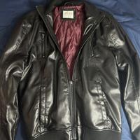 Clayton | Bomber in similpelle | Nero | Taglia L