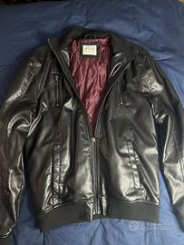 Clayton | Bomber in similpelle | Nero | Taglia L