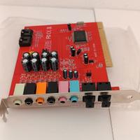 Scheda audio interna per PC interfaccia PCI.

