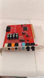 Scheda audio interna per PC interfaccia PCI.


