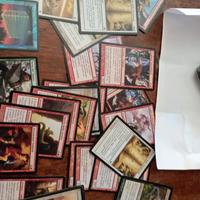 Lotto di 220 carte Magic the Gathering deckmaster 