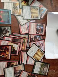 Lotto di 220 carte Magic the Gathering deckmaster 