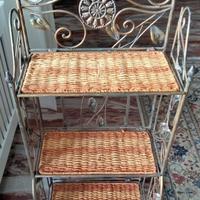 Scarpiera pieghevole ferro battuto stile liberty