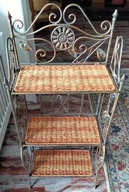 Scarpiera pieghevole ferro battuto stile liberty