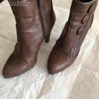 STIVALETTI PELLE MARRONE MARCA LES LOLITAS misura7