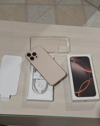 iPhone 16 pro max 256GB desert batteria 91%