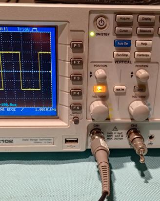Oscilloscopio GwINSTEK GDS-2102 100Mhz 1 Gsa/s