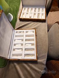 Porta orologi in radica di noce