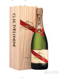 Champagne  mumm magnum cassetta legno 3 lt