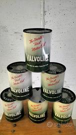 Lotto lattine VINTAGE olio motore VALVOLINE