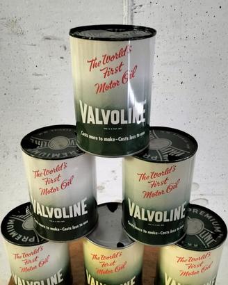 Lotto lattine VINTAGE olio motore VALVOLINE