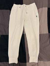 pantalone tuta Ralph Lauren bianca uomo 