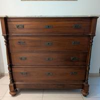 Cassettone epoca metà 800 in noce – Restaurato