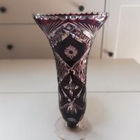 Vaso Vintage Cristallo di Boemia Rosso