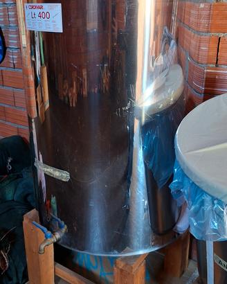 Contenitore per olio 400L acciaio inox