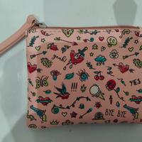 Mini borsetta lunga 20 cm con paillettes nuova