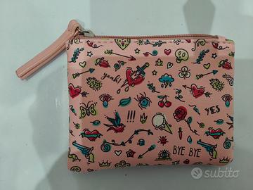 Mini borsetta lunga 20 cm con paillettes nuova