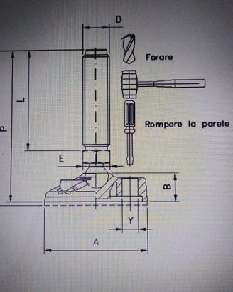 Piedini regolabili M12x70 n° 24pz
