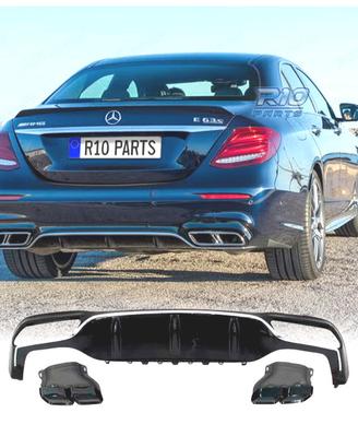 DIFFUSORE MERCEDES W213 4P LOOK AMG E63 + TERMINAL