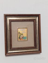 Quadretti foglia oro