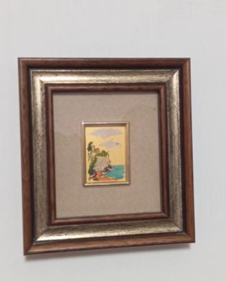 Quadretti foglia oro