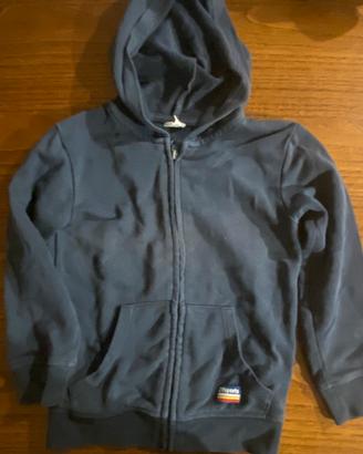 Felpa con cappuccio e zip bambino 5 - 6 anni