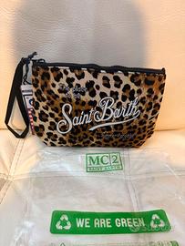 pochette leopardata MC2 Saint Barth nuova 