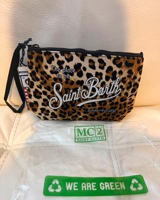 pochette leopardata MC2 Saint Barth nuova 