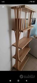 Libreria artigianale in frassino e faggio