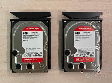2 Hard Disk WD Red Plus 6tb (in garanzia)
