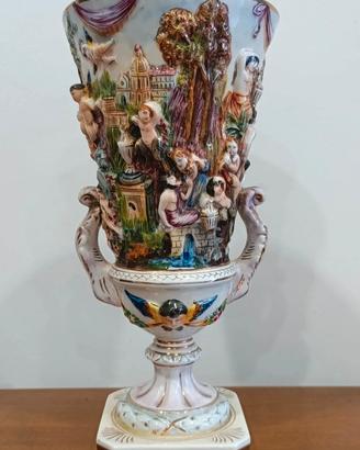 antico vaso capodimonte  alto 40 cm