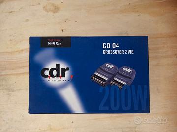 Coppia crossover CDR CO 04 2 vie 200W nuovi