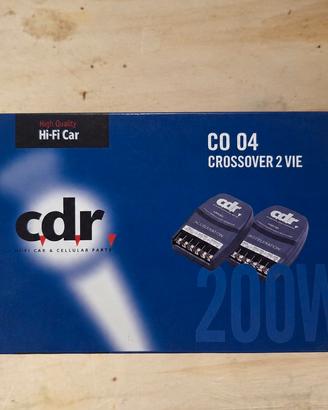 Coppia crossover CDR CO 04 2 vie 200W nuovi