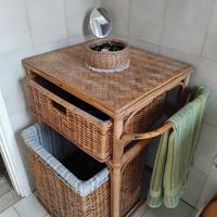 set 2pz LAVANDERIA in giunco